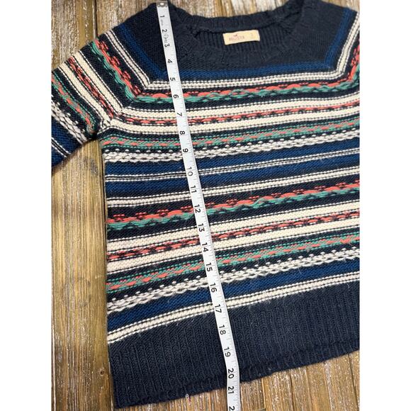 Hollister 2010 Fair Isle Knit Sweater Preppy Multicolor Striped Women’s S - Picture 9 of 9